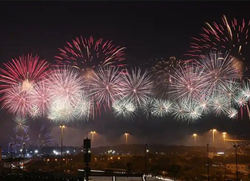 江山市焰火晚会